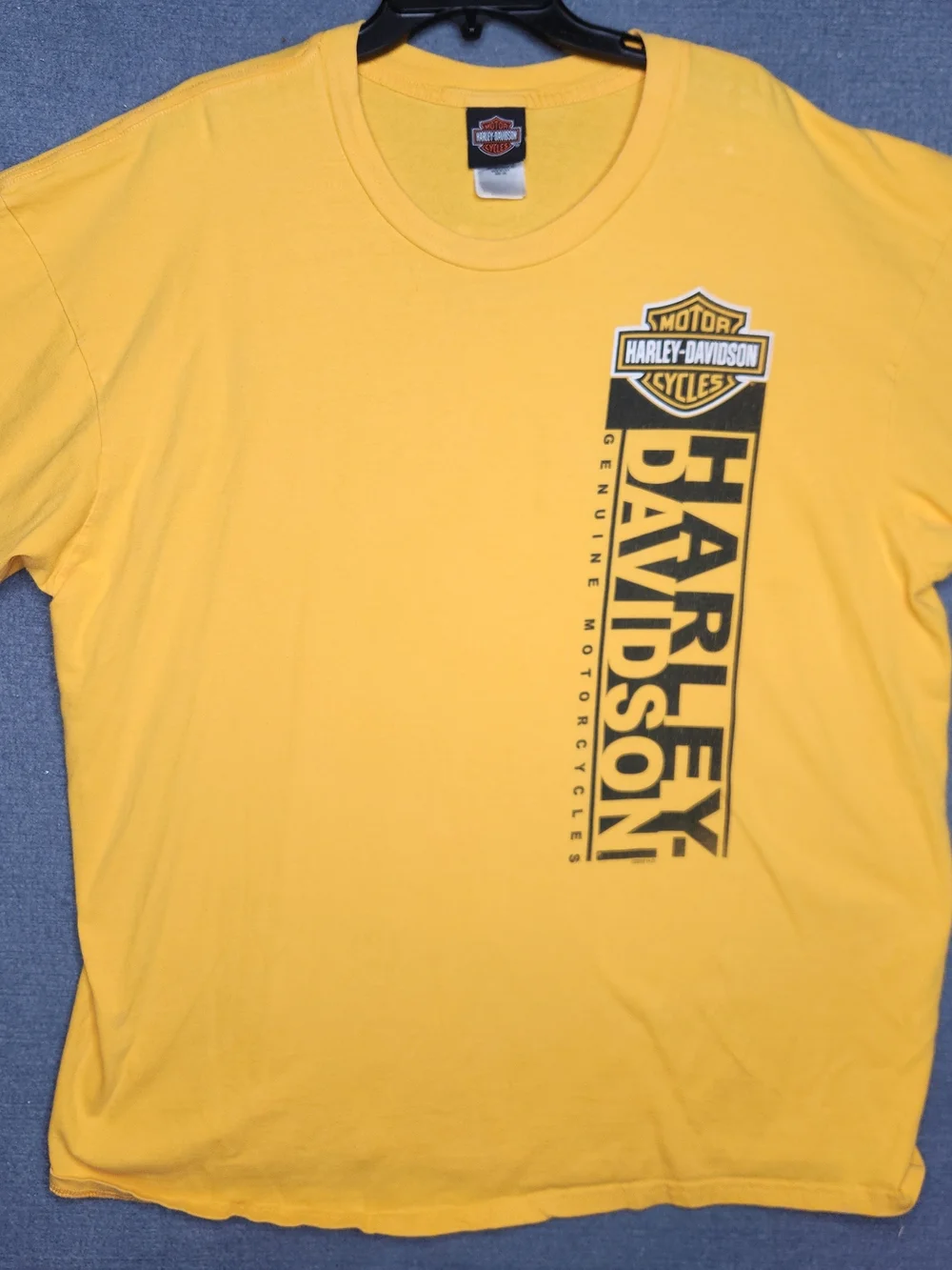 Harley-Davidson Men's Yellow Logo T‑Shirt #288